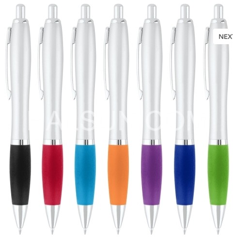 Metal Clip Plastic Ballpoint Pens